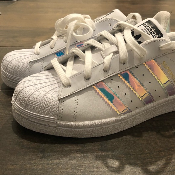 adidas superstar shoes iridescent